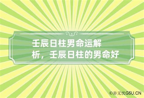 壬辰日柱男|壬辰日柱的人好不好？ 壬辰日柱男女命理解析